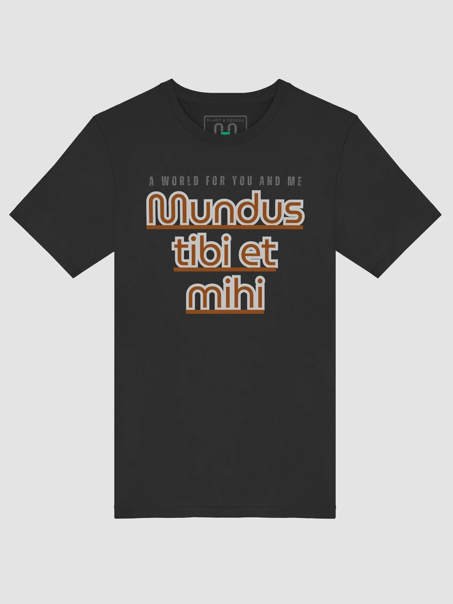 Mundus - A World for You and Me - T-Shirt: Stylized Text Tee product image (5)