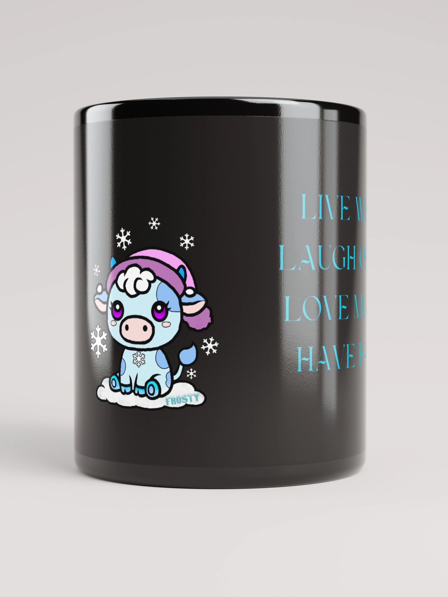 IIxFROSTYxII Black Glossy Mug product image (5)
