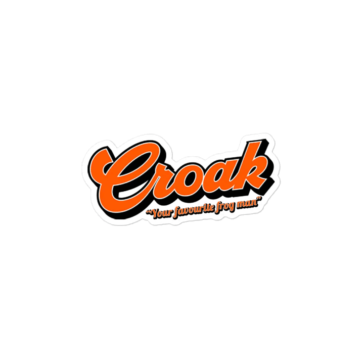 Croak 2024 Text Logo Die-Cut Magnet product image (2)