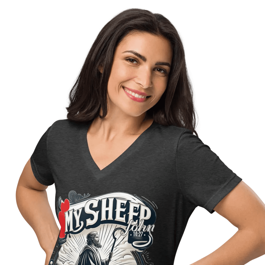 My Sheep Hear My Voice V-Neck T-Shirt product image (3)