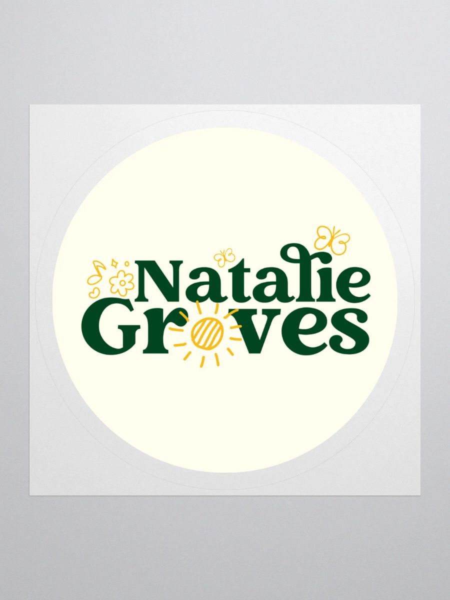 Natalie Groves Text Logo Sticker! product image (2)