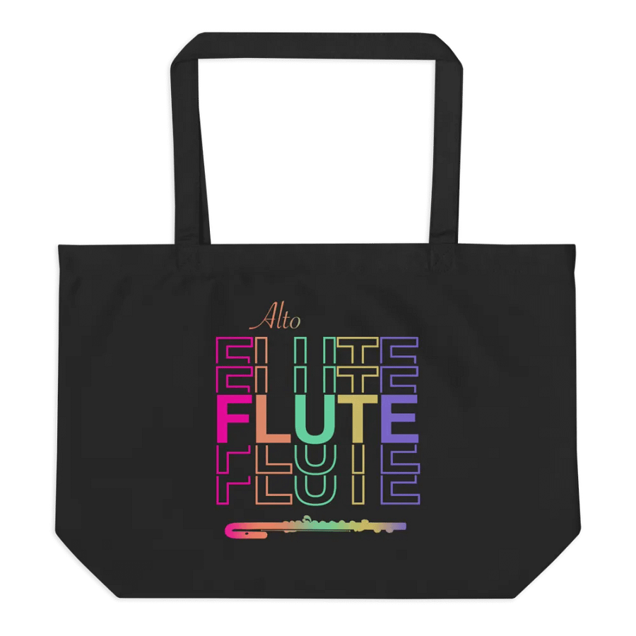 Symmetrical Flute Graphic Tote Bag - Alto Flute product image (8)