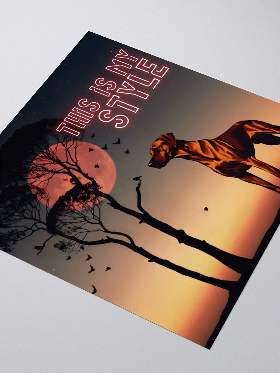 Moonlit Rhodesian Ridgeback Serenade Stickers product image (11)