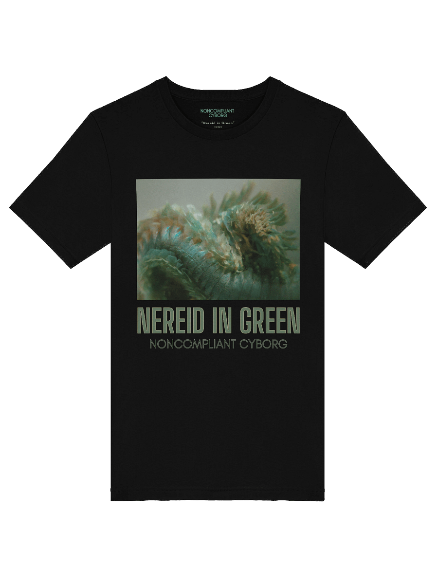 Nereid in Green with title Black T-Shirt product image (5)