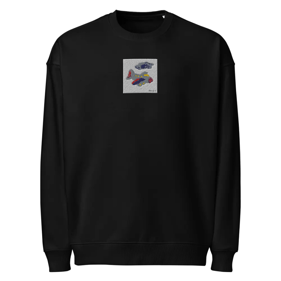 Kid Airplane (Stanley/Stella Unisex Organic Oversized Sweatshirt) product image (1)