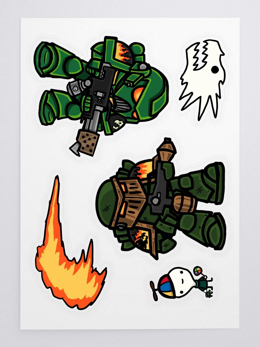 Dragon Space Soldiers Sticker Sheet product image (3)