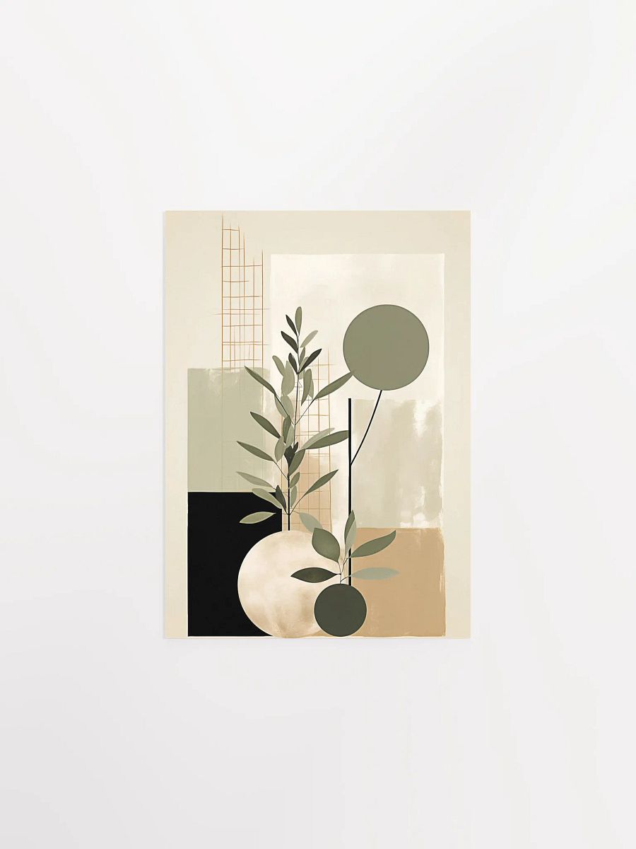 Botanical Geometry Matte Poster product image (1)