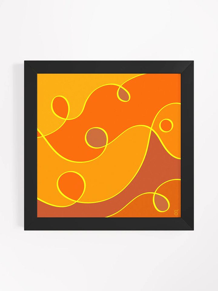 Swirling Shades Framed Matte Poster - Abstract Composition No. 7 product image (3)
