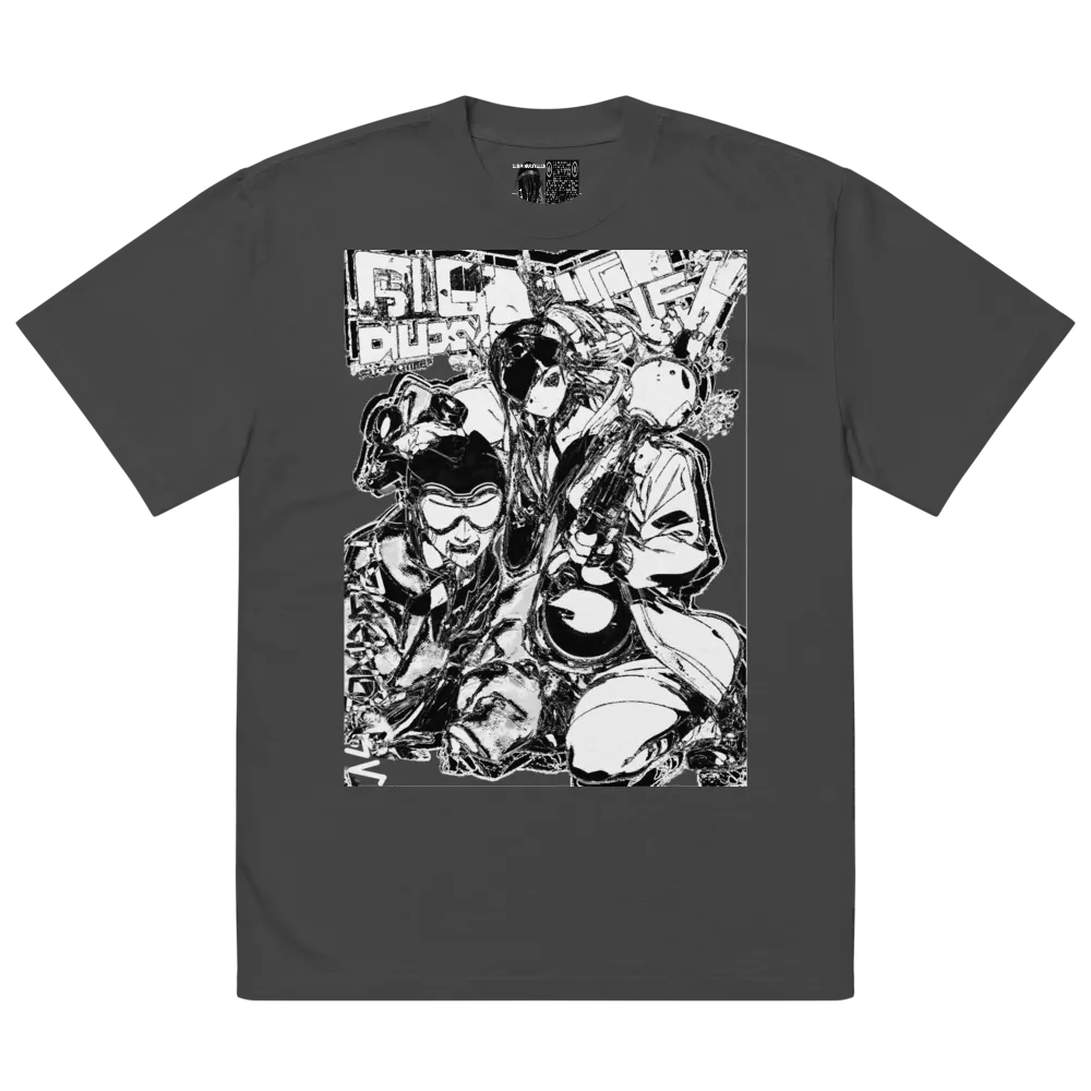 Futuristic Graffiti Manga Oversized Faded T-Shirt product image (2)
