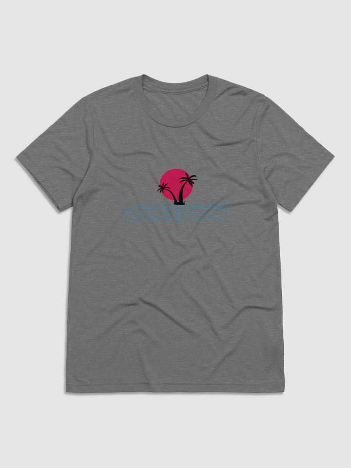 Retro-Futuristic Sunset Grid T-Shirt product image (1)
