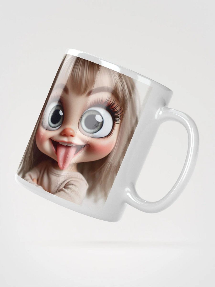 Rude Cheeky Smug Doll #Humorous Mug - White product image (2)