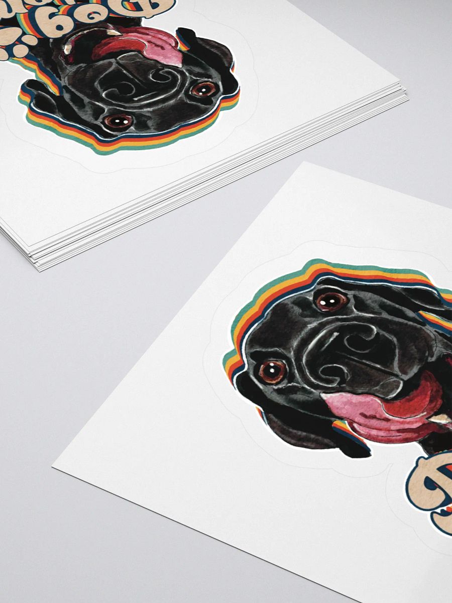 Black lab Dog Mom Sticker product image (11)
