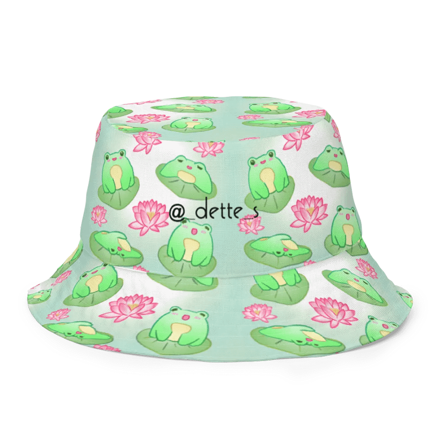 Kawaii Froggie Reversible Bucket Hat product image (6)