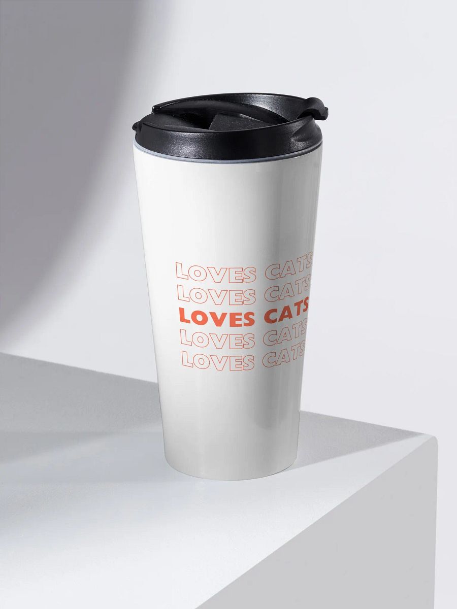 Loves Cats Will Vote Travel Mug product image (2)
