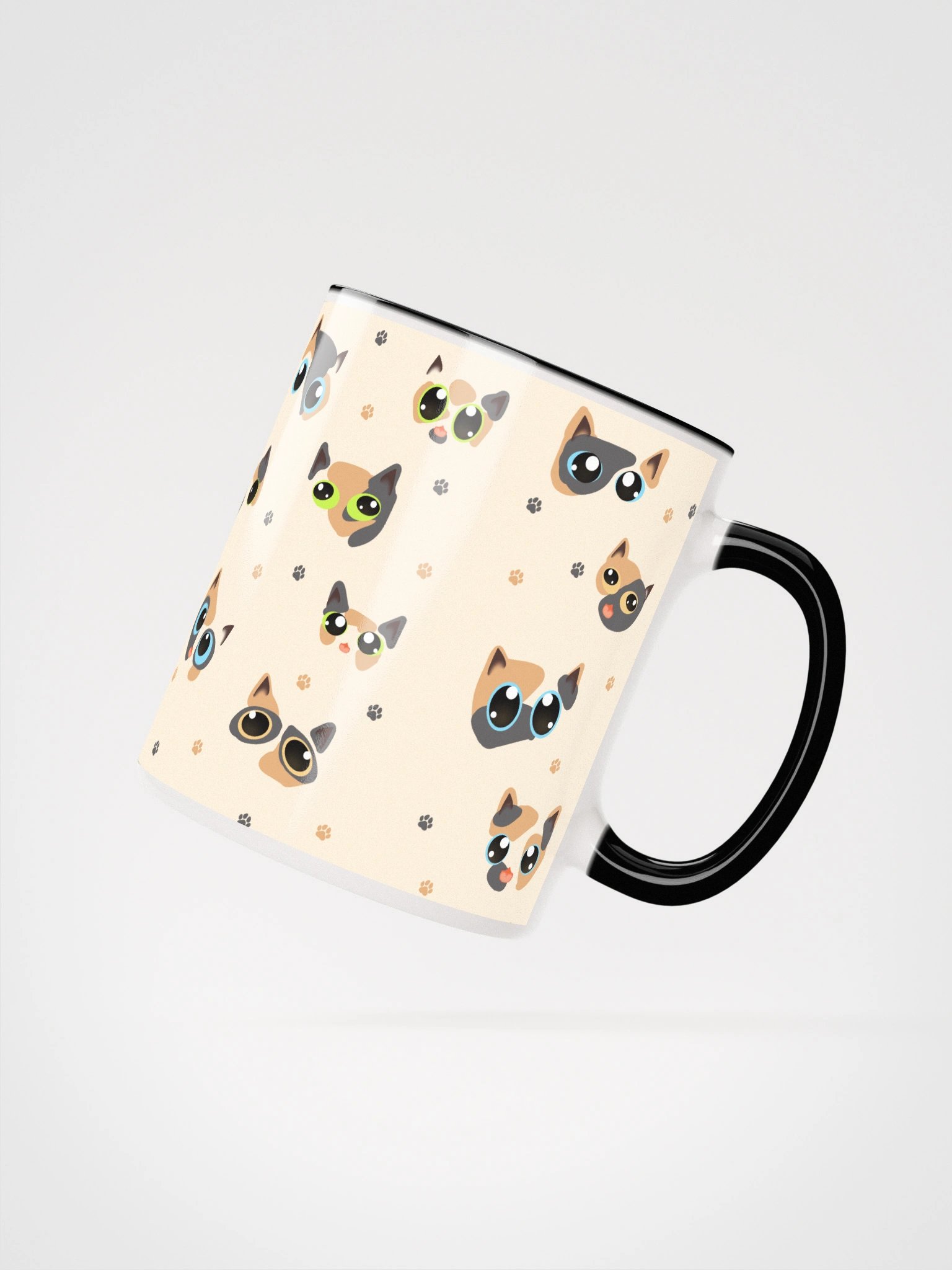 Calico Cat Faces (Multicolor Eyes) Mug product image (2)