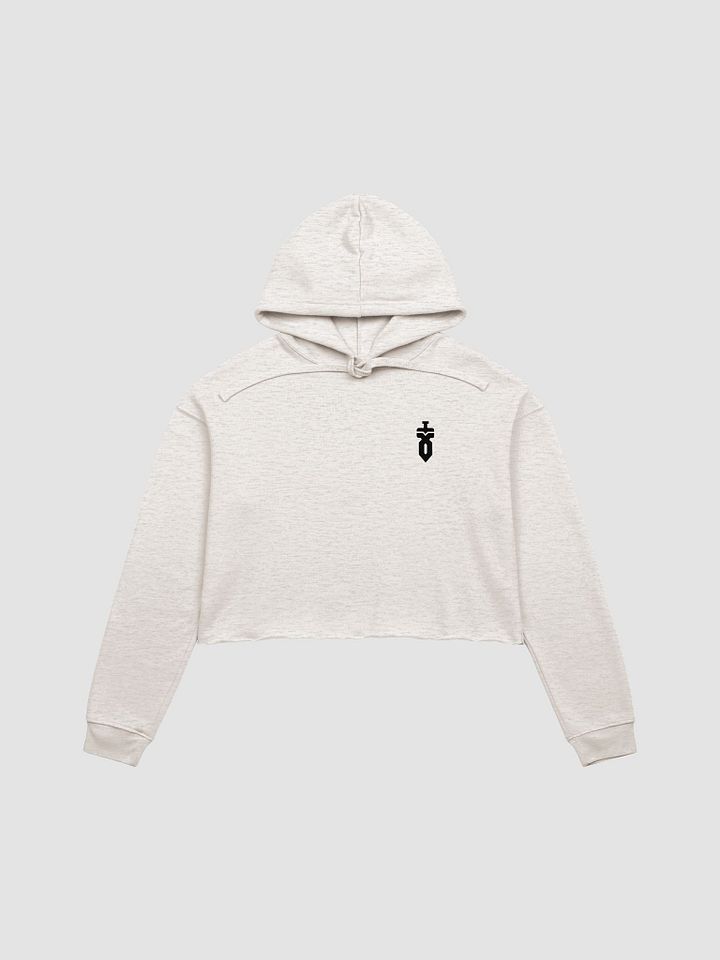 Crop Top Hoodie (Black Logo) product image (1)