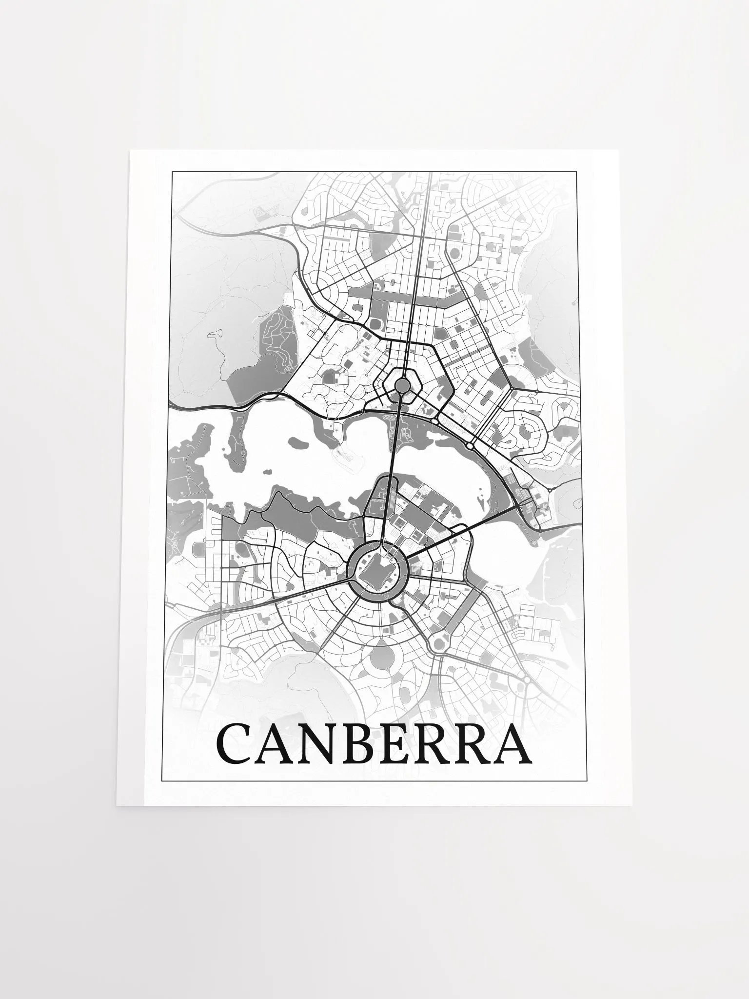 Canberra, Australia, city map print product image (4)