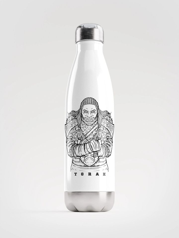 "Black Character" White Stainless Steel Water Bottle product image (1)