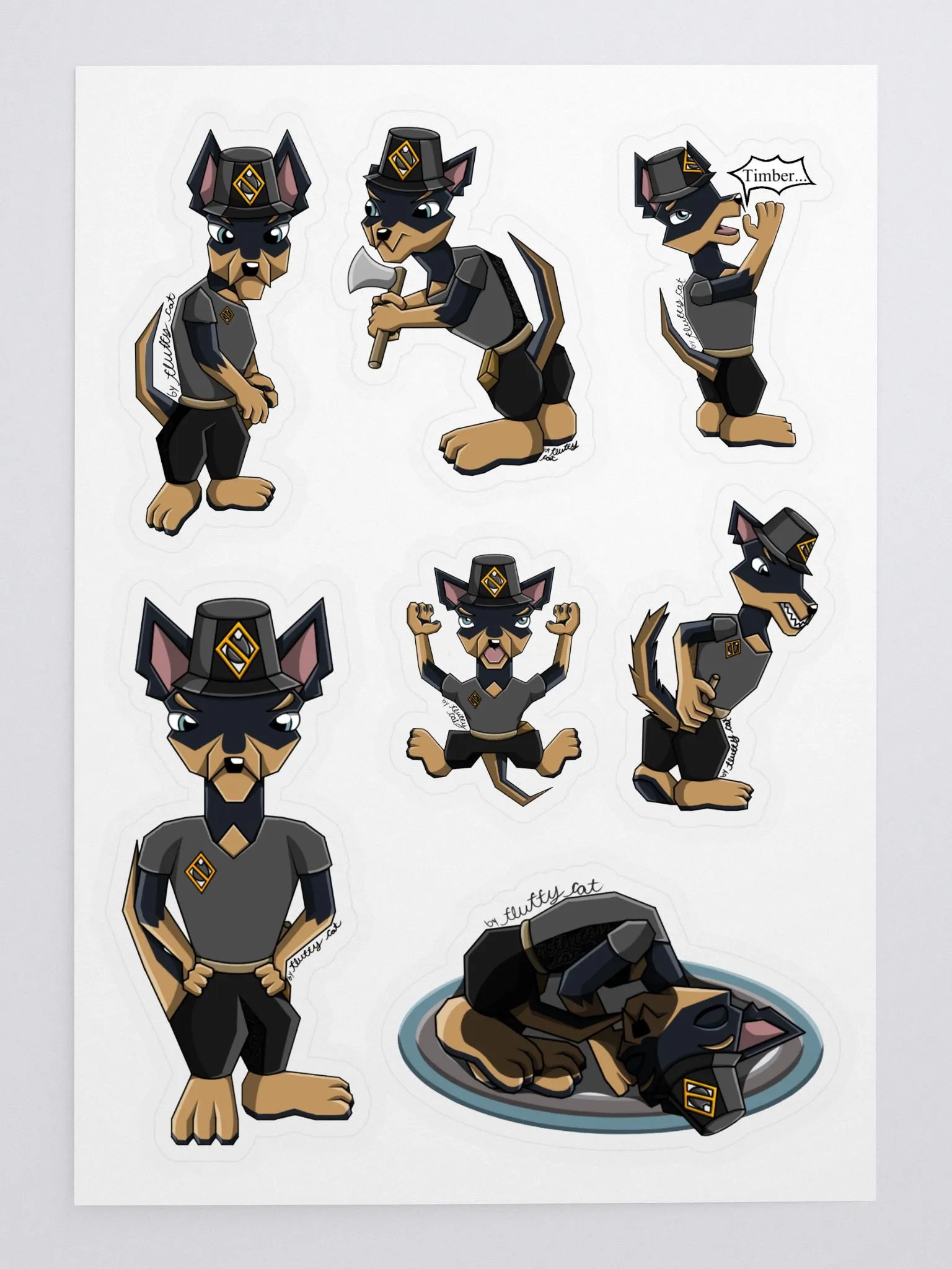 Geode the Dog Sticker Sheet product image (3)