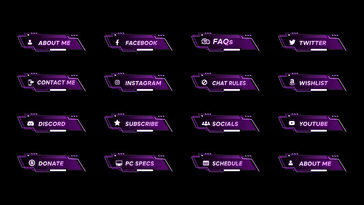 Futuristic Pink Twitch Panels product image (2)