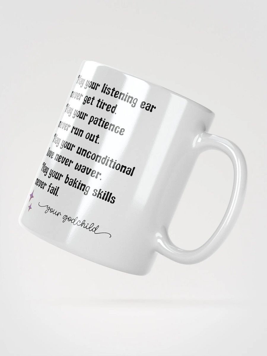 Godmother birthday gift from a godchild - Retro groovy floral bouquet coffee mug product image (3)