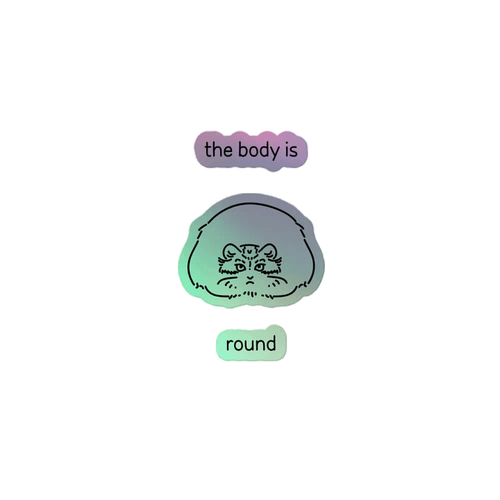 The Body Is Round - Holo Sticker product image (2)