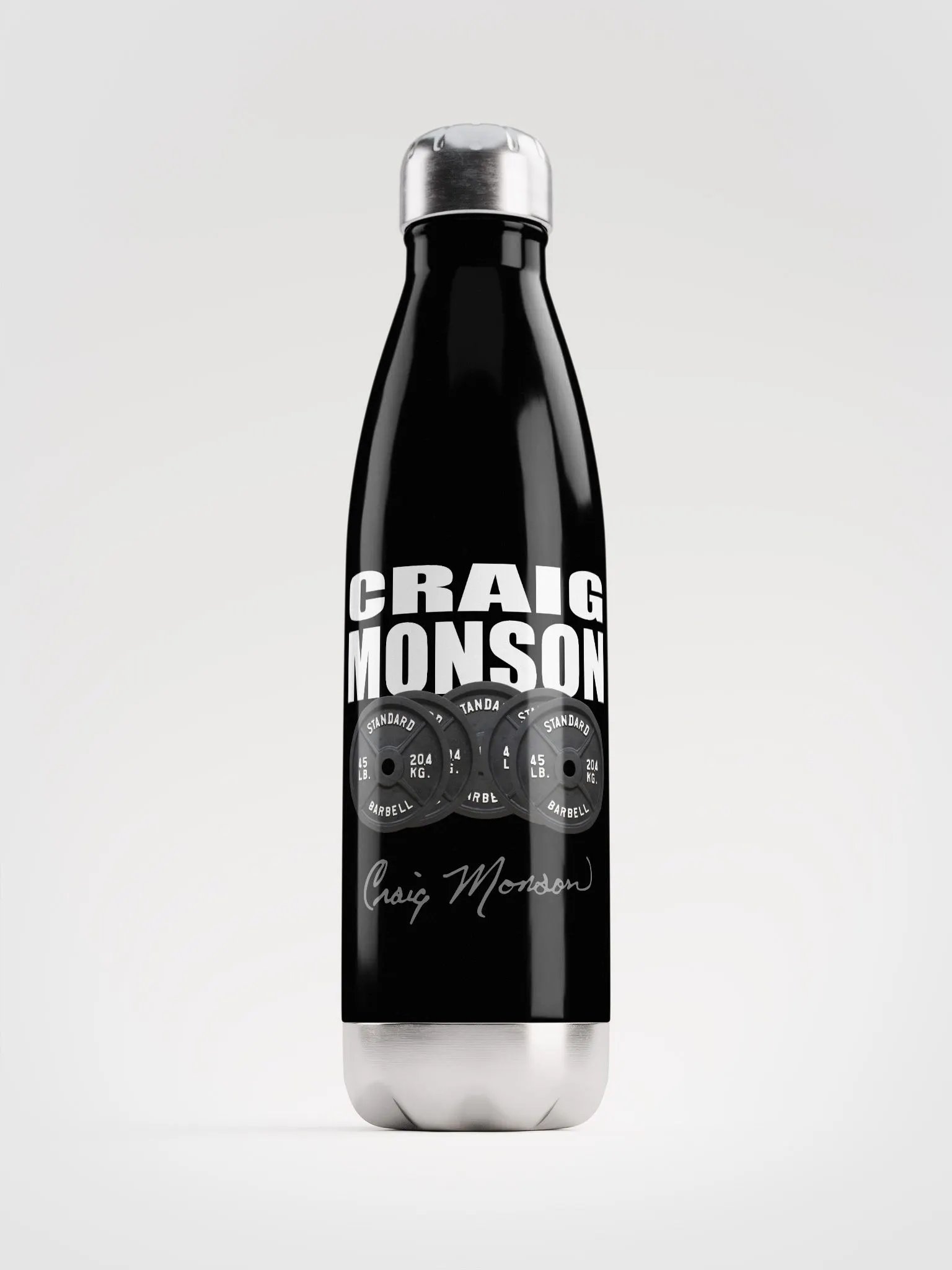 Signature Barbell Stainless Steel Water Bottle product image (1)