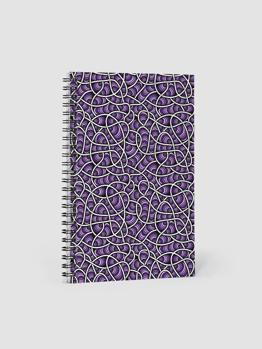Weirdly Zen Spiral Notebook - Purple Maze product image (1)