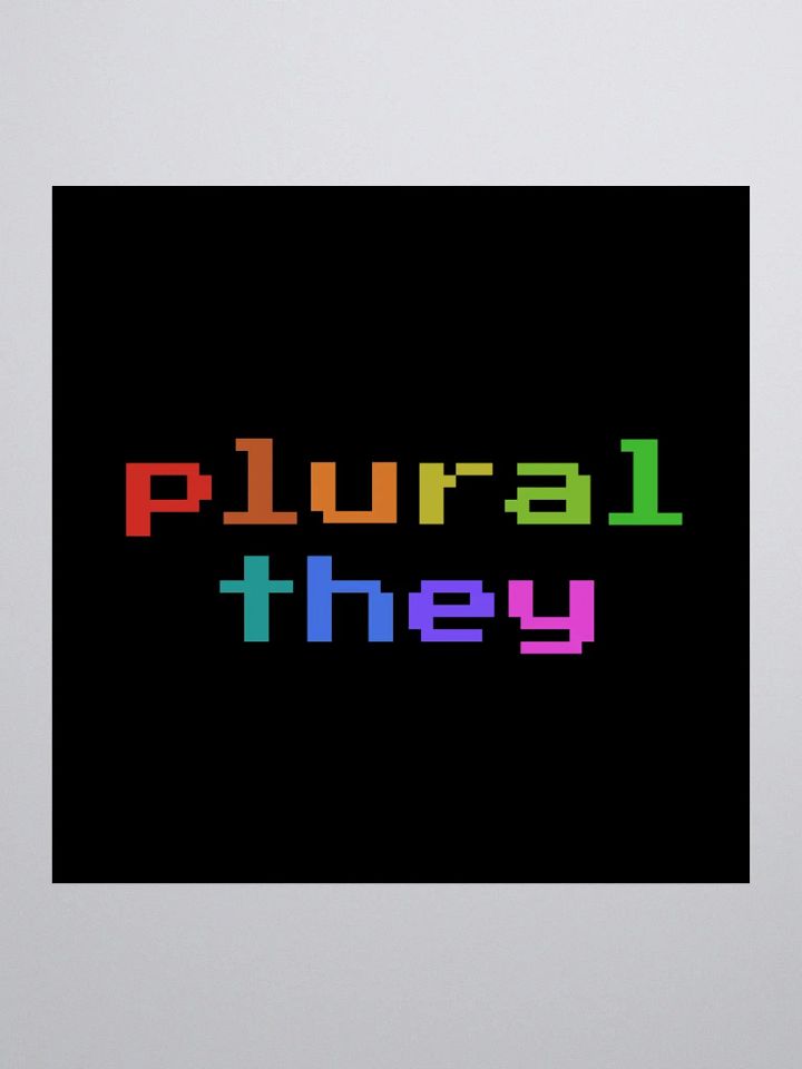 Plural They Sticker (Retro Pixel Style) product image (3)
