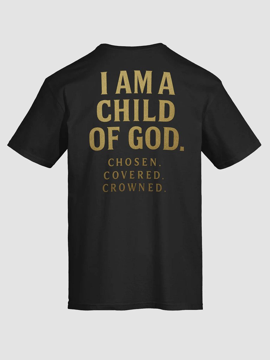 Radiant Cross | “I Am a Child of God” Premium Statement Tee (Front + Back Print) product image (6)