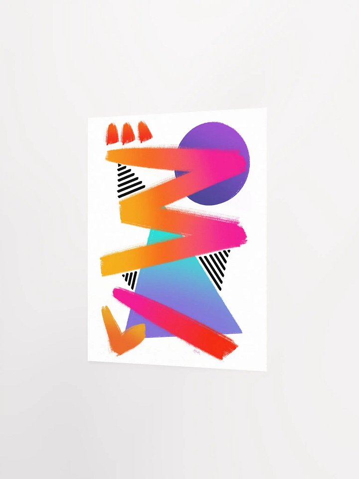Sunset shapes art print product image (2)