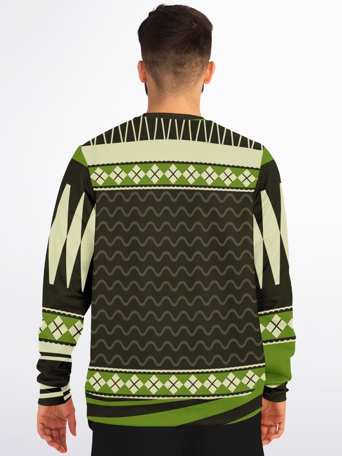 Funny 420 Christmas Sweatshirt | Green Holiday Party Sweater | Casual Winter Party Outfit product image (8)