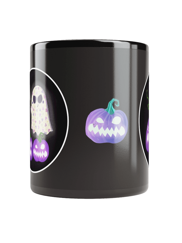 Little Ghost Pumpkin Carver - Black Ceramic Mug product image (2)