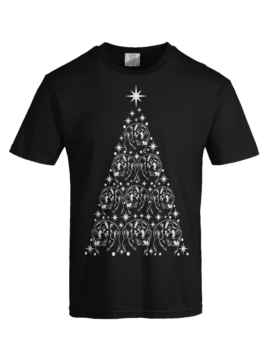 Newfoundland Dog Christmas Tree T-Shirt product image (37)