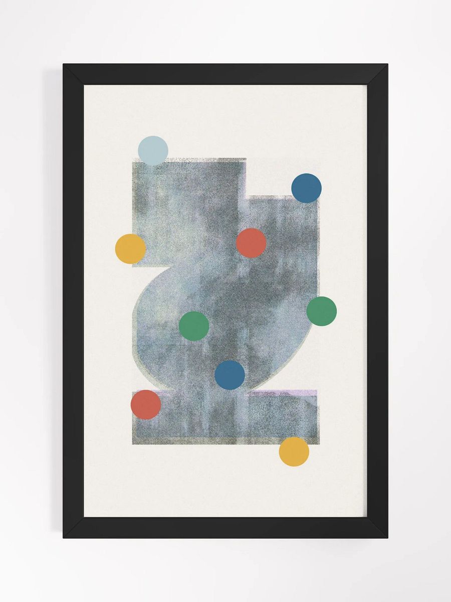 Ethereal Circles Framed Matte Poster | Modern Elegance for Your Walls product image (5)