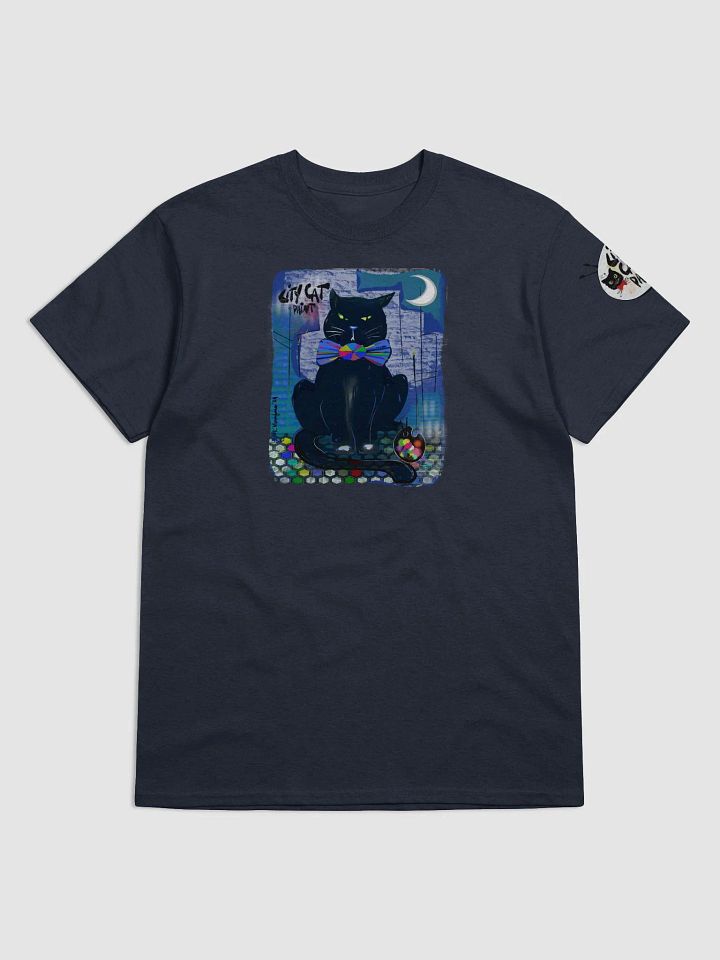 CityCatPaint 'Midnight Watch' Cotton Heavyweight Tee product image (1)