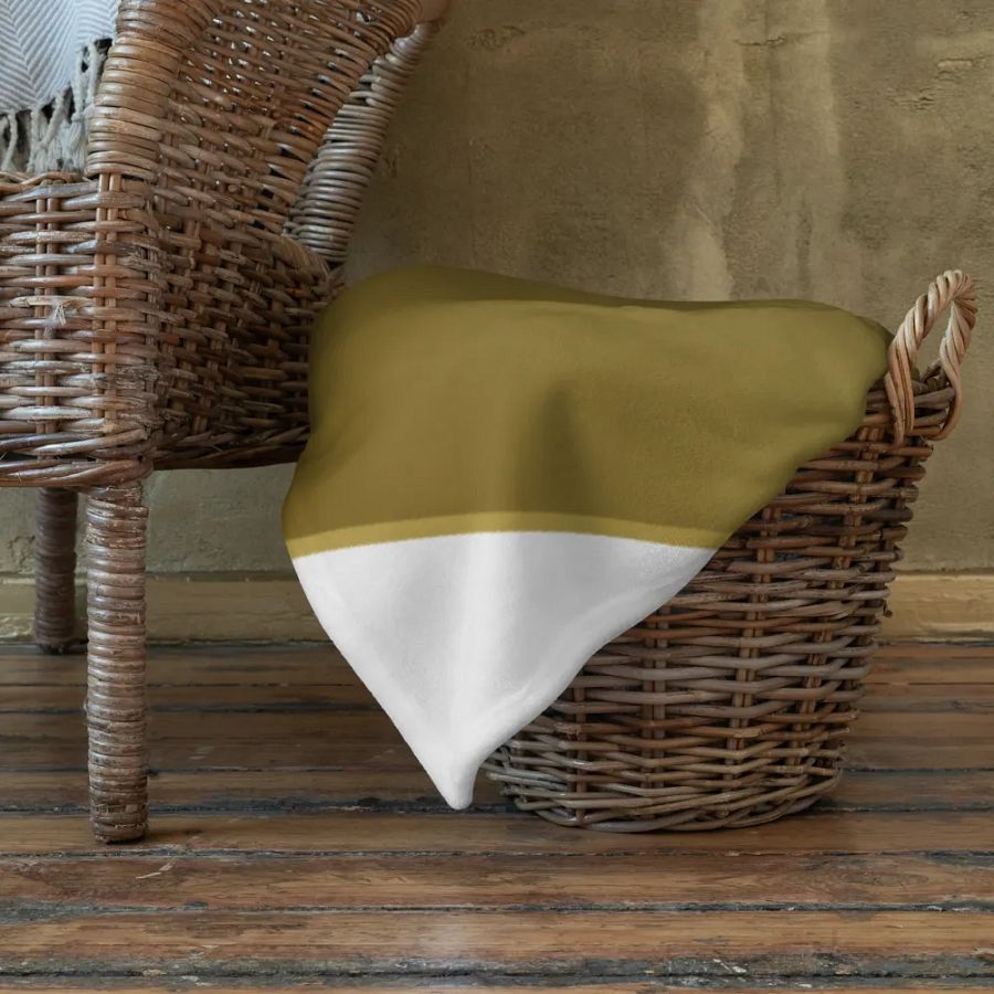 Golden Geometric Illusion Throw Blanket product image (22)