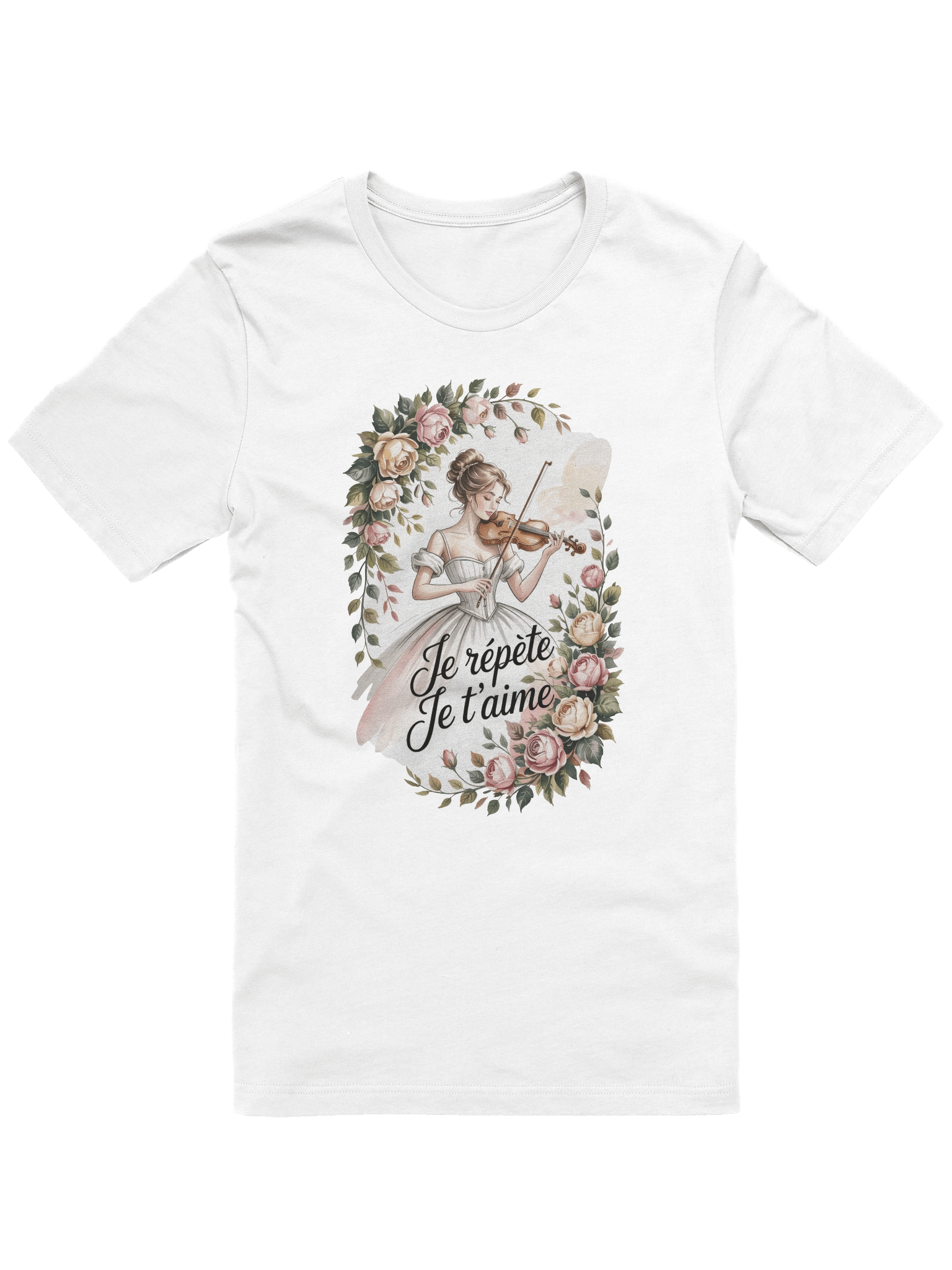 Je répète Je t'aime Floral T-Shirt product image (109)