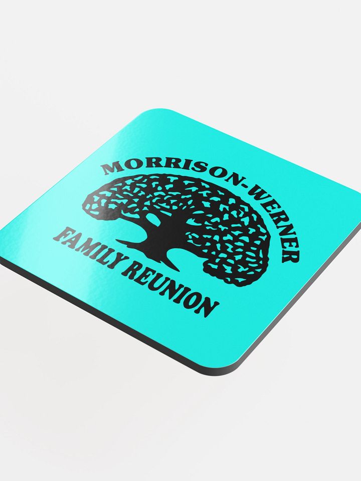 "Morrison-Werner Tree" Drink Coaster (Cyan) product image (1)