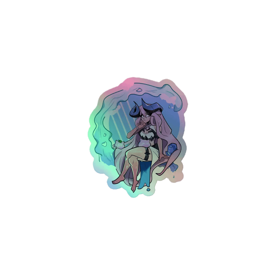 Slime Girl Undine Holographic Sticker product image (1)
