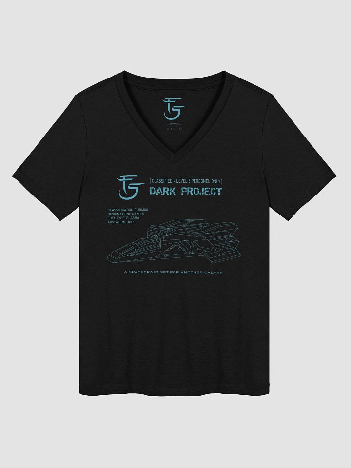 Dark Project Women's Relaxed V-Neck T-Shirt product image (17)