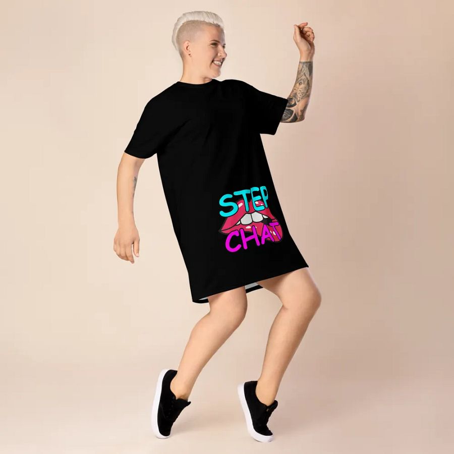 Naughty Stepchat Dress T-Shirt (Black) product image (7)
