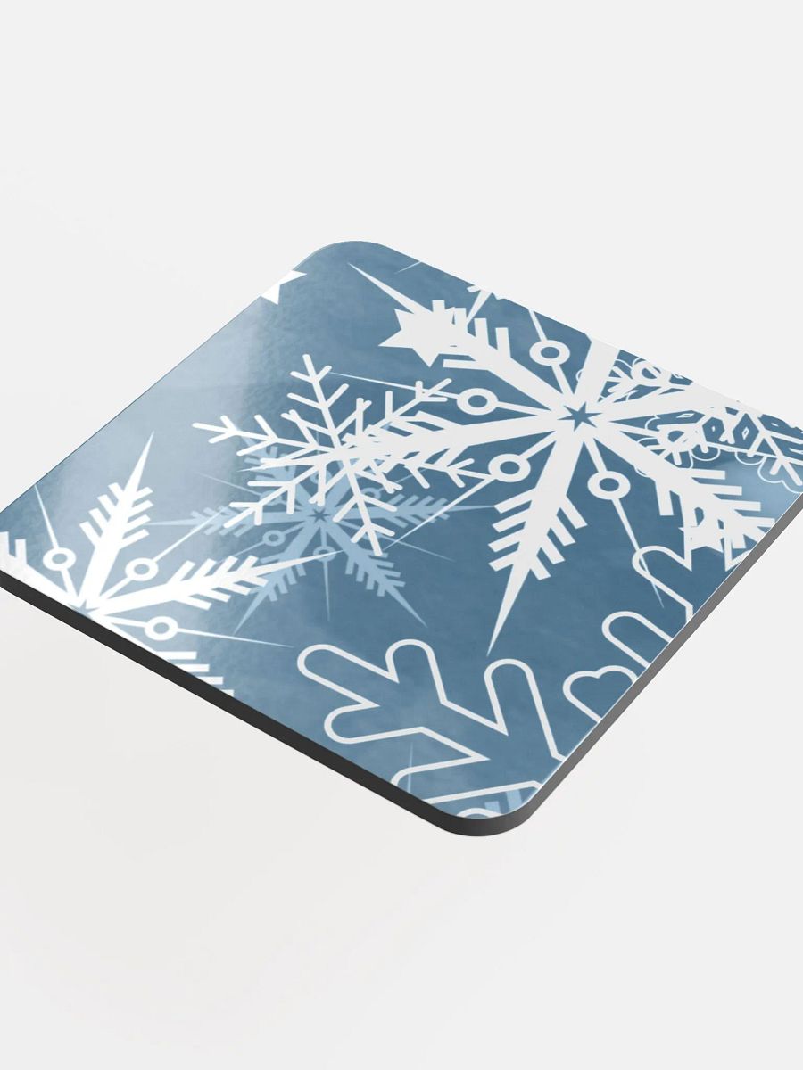 Frosty Flakes Glossed Cork Coaster gift for entertainers moms colleagues friends product image (4)