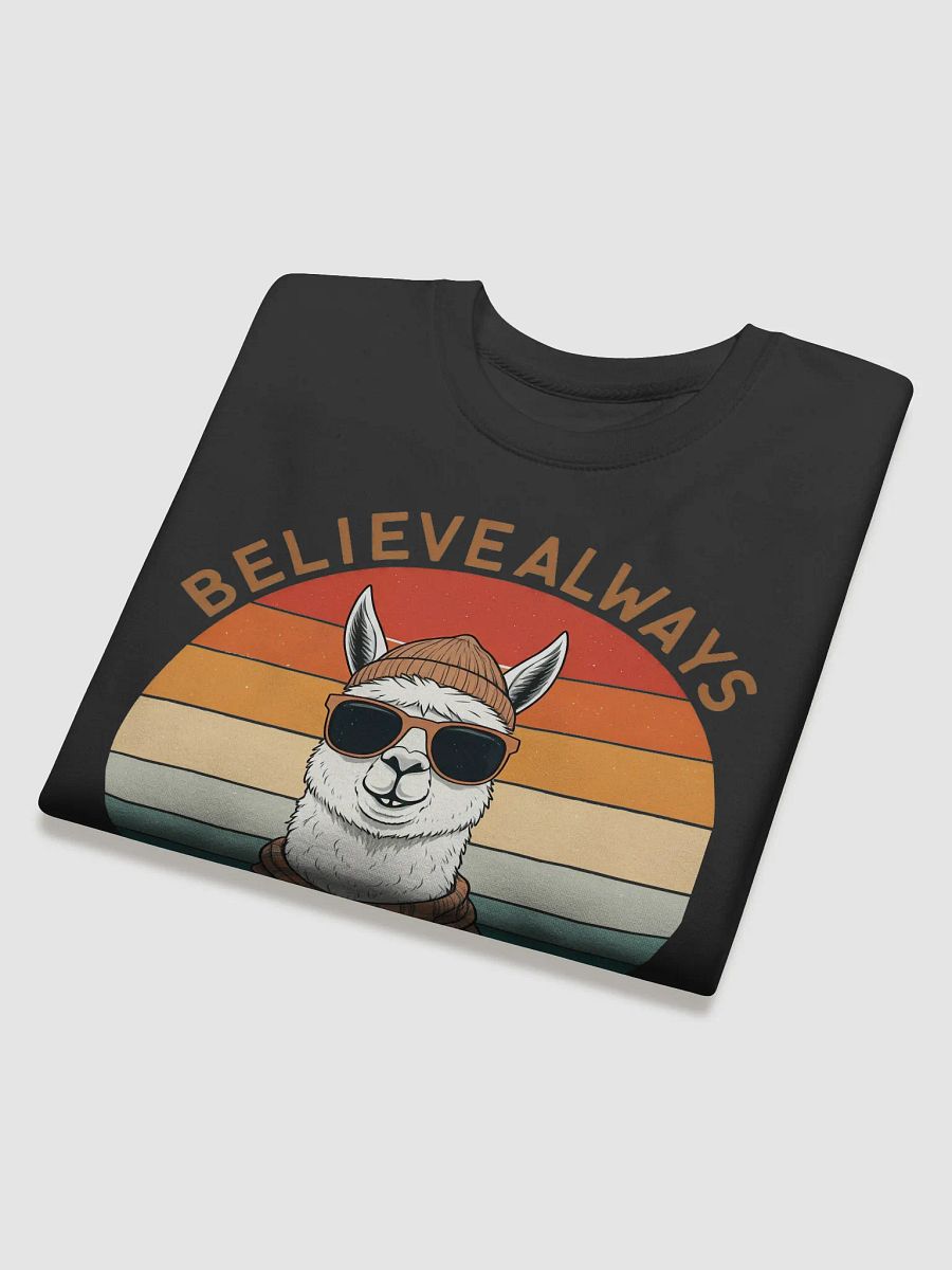Believe Always Llama Cozy Sweatshirt product image (4)