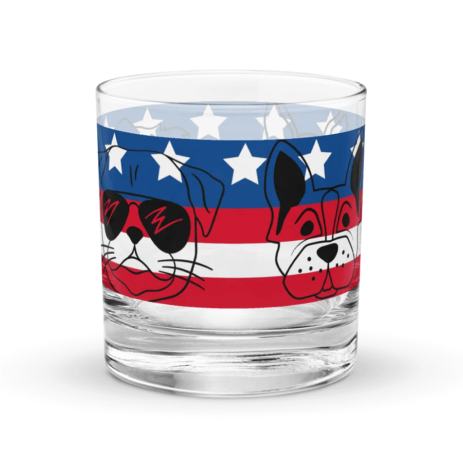 Patriotic Pooches Rocks Glass Set product image (3)