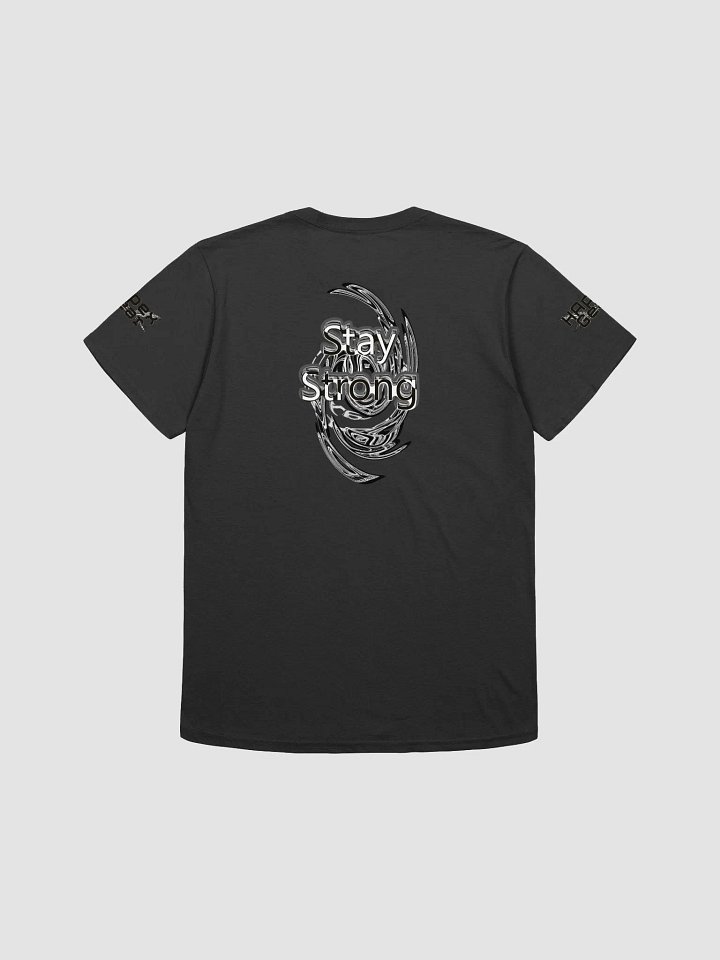 Stay Strong - Unisex Softstyle T-Shirt - Black HApex Gear White Logo product image (2)