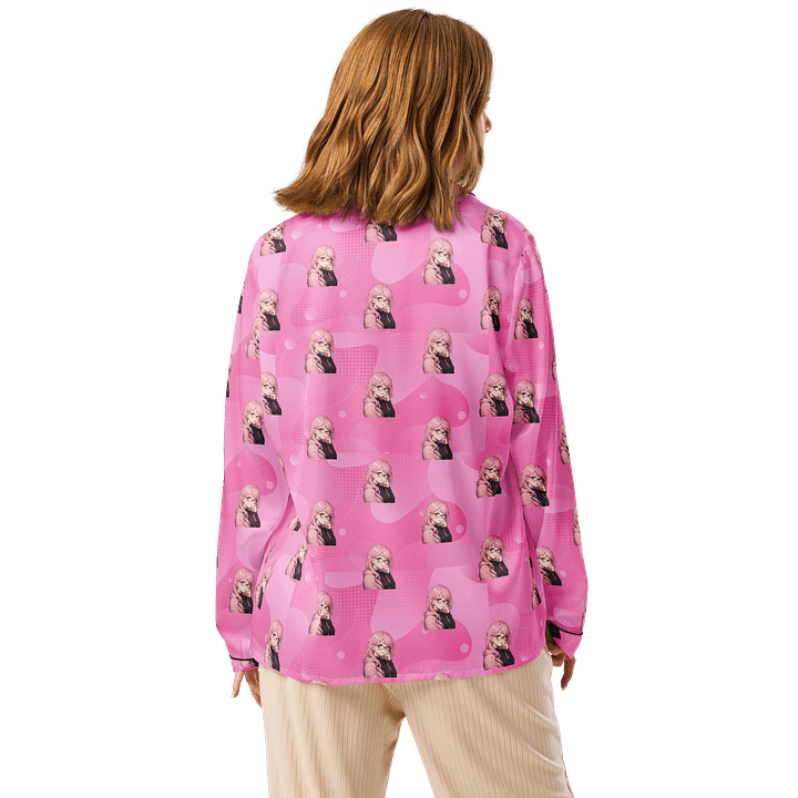 (PINK WAIFU) K Women's Long Sleeve Pajama Top product image (2)