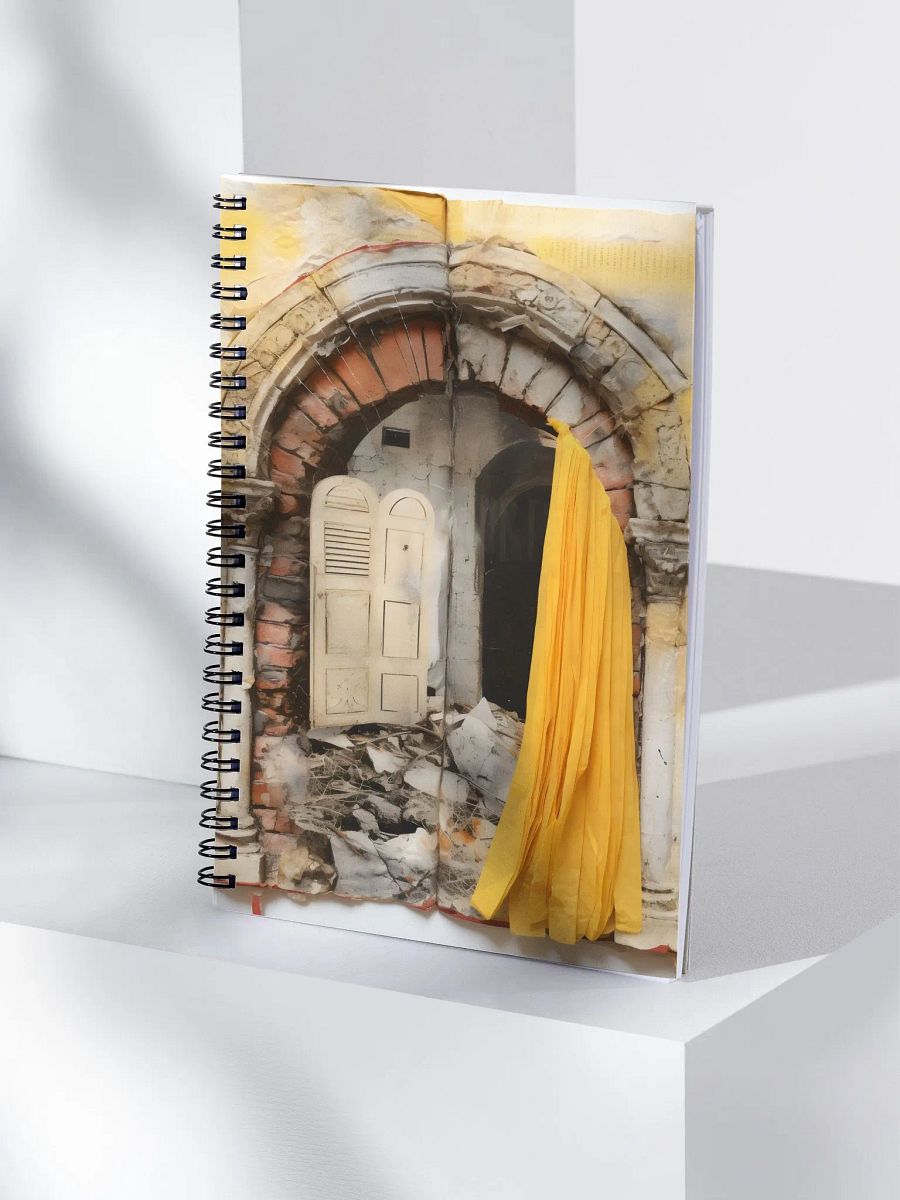 Ruins of Time Yellow Spiral Notebook product image (4)