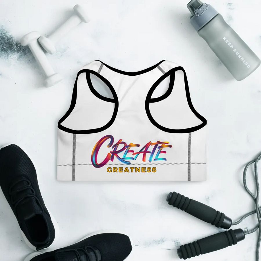 Born to Dance Her Silhouette Energetic Vibes Dance Padded Sports Bra product image (6)