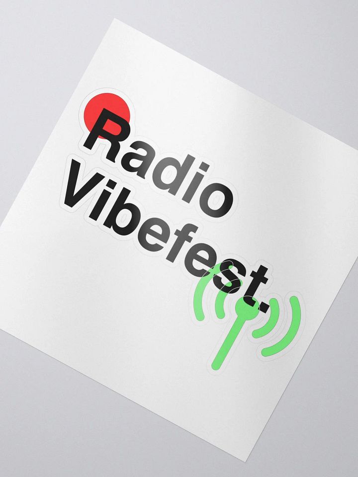 Radio Vibefest. Sticker product image (2)